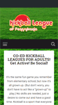 Mobile Screenshot of kickballpennsylvania.com